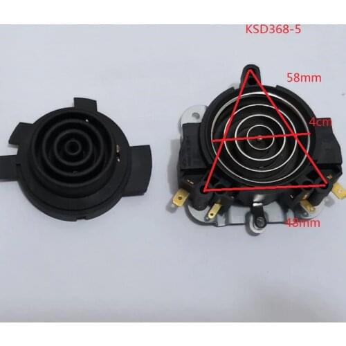 Electric Kettle Parts Steam Switch temperature Control thermostat KSD368-5 10A 250V