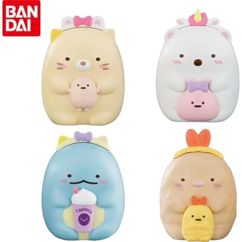 Bandai Genuine Shellless Modeling Gacha Sumikkogurashi 5 Cute Anime Action Figures Collectible Ornaments Toys Gifts for Kids