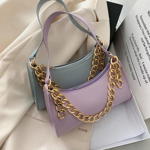 Purple Tote Bags For Women Vintage Handbag Mini Leather Shoulder Bag Retro Women Bag Classic Texture Female Purse Tote