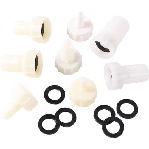 ID 4/6/8/10/12/14/16/20mm Pipe Fittings Water Supply Distribution Joint 1/2" Male Female Thread Water Tank Connector 2pcs