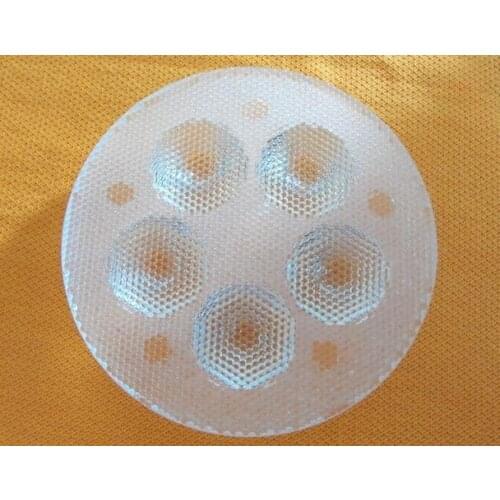 HZF-69 High quality LED Optical Lens 5P, PMMA materials, Size: 69X10.9mm, 30, 45 degree, Bead surface