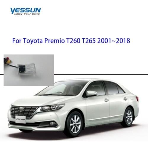 Yessun Fisheye Rear View camera For Toyota Premio T240 T260 T265 2001~2018 Reverse Camera/Backup Camera/license plate camera