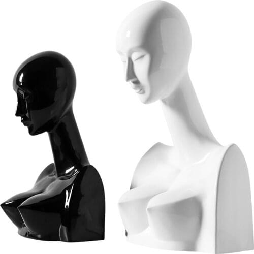 [MGT]Creative Abstract Art Black and White Character Ceramic Statue Decoration Nordic Style Home Decoration Crafts