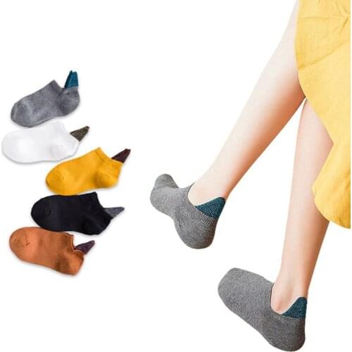 6 Pairs Womens Boat Socks Japanese Style Fashion Trendy Low Cut Ankle Socks Summer Autumn Breathable Cute Girls Socks Meias Sox