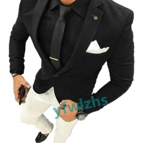 New Arrival One Button Groomsmen Notch Lapel Groom Tuxedos Men Suits Wedding/Prom Best Blazer ( Jacket+Pants+Tie) D138