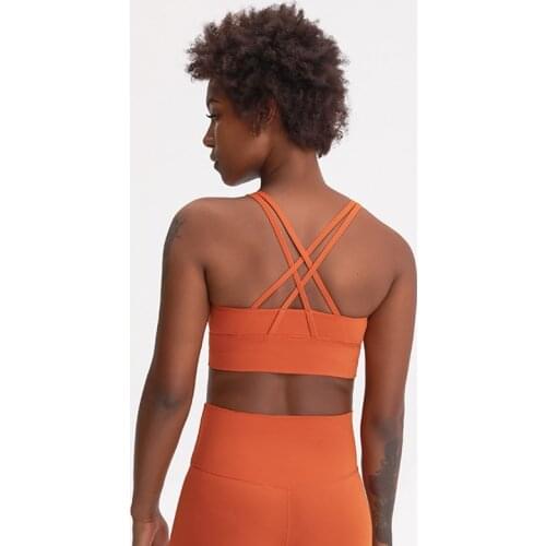 Hot Popular Tight Women Sports Bras Cross Beauty Back Underwear Gym Vest Top Tie-dye Printing High-strength Shockproof Chest Pad