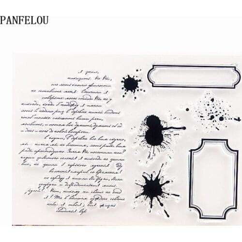 PANFELOU Paint a bookmark Transparent Clear Silicone Stamp/Seal for DIY scrapbooking/photo album Halloween clear stamp sheets