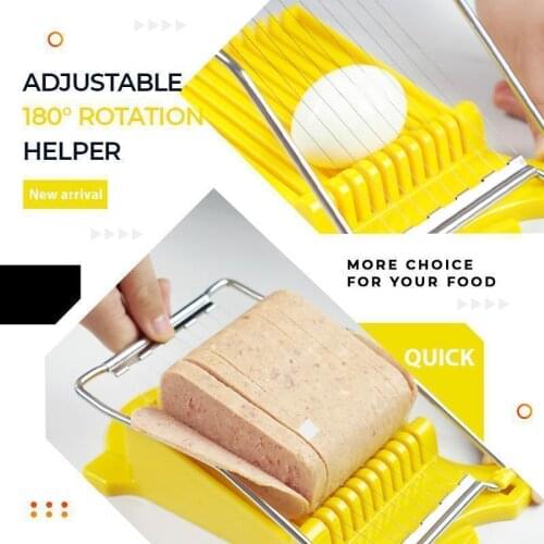 Stainless Steel Slicers Fruit Vegetable Slicer Kitchen Tools Multifunction Luncheon Meat Egg Fruit Slicers Kitchen Accessories