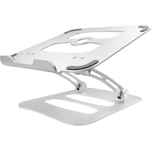 Adjustable Aluminum Laptop Desk Ergonomic Portable TV Bed Lapdesk Tray PC Table Stand Notebook Table Desk Fold Stand 10-17inch