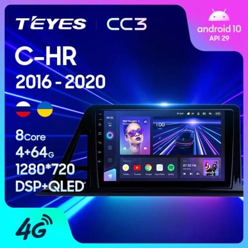 TEYES CC3 For Toyota C-HR CHR 2016 - 2020 Right hand driver Car Radio Multimedia Video Player Navigation stereo GPS Android 10 No 2din 2 din dvd