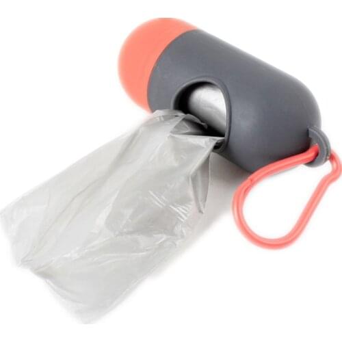 Pet cleaning supplies Pill type garbage box Dog garbage bag Bullet type portable pet garbage bag