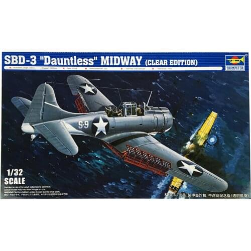 Trumpeter 1/32 02244 U.S.Navy SBD-3C Dauntless Dive Bomber Aircraft Kit Model TH05307-SMT2