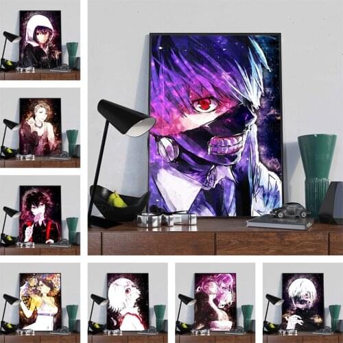 Home Decoration 5D Diamond Embroidery Japanese Painting Full Round Drill Cross Stitch Animation Picture Handmade Gift Wall Art