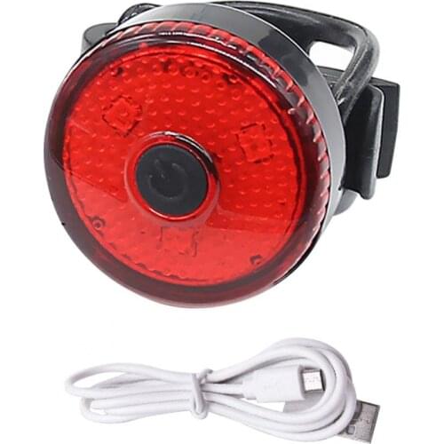 USB rechargeable mountain bike road bike bicycle tail light safety warning light riding light night riding bicycle accessories