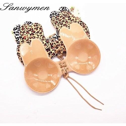 2020 NEW Sexy Push Up Strapless Bra Seamless Invisible Silicone Sticky Bra Strapless Bras for Women Self Adhesive Sexy Bras