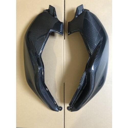 100% Real Carbon Fiber Side Tank Covers Motorcycle Tank protector Covers Sliders Protectors For YAMAHA MT07 MT-07 2018 2019 2020