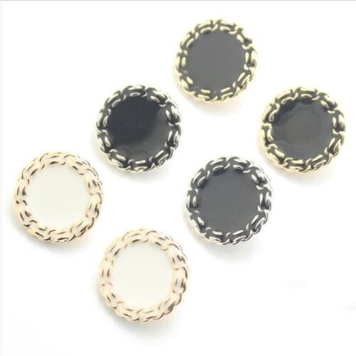100 PCS Chain Side Metal Buttons Spot Glue High-Grade Antioxidant Buttons Coat Windbreaker Shirt Buttons 13-25MM