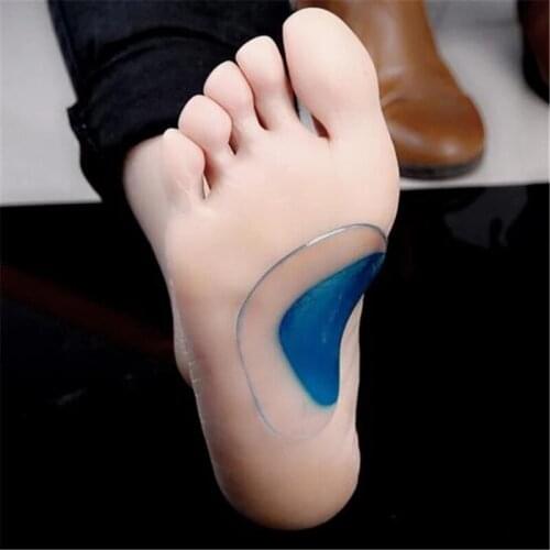 2021 New Kids Silicone Orthotic Insole Arch Support Insole Flat Foot Flatfoot Corrector Shoe Cushion Insert Gel orthopedic pad