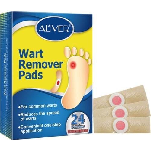 24Pcs/Box Medical Plaster Foot Corn Callus Removal Thorn Plantar Warts Plaster Dressing Pain Relief Patch Health Feet Care Pads
