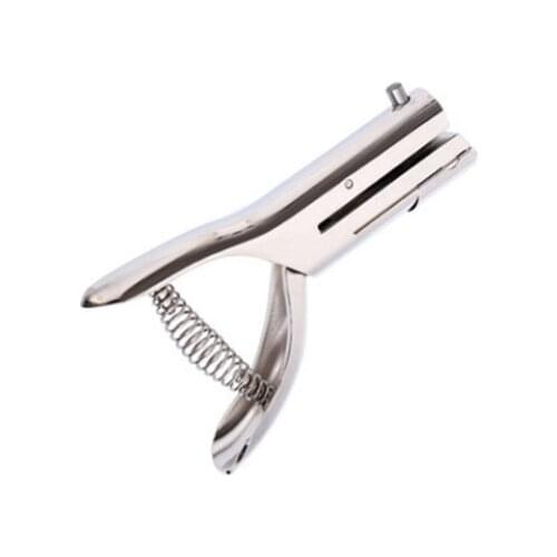 3/6mm Circle Hole Punch for PVC Card, Protective Film, Tag, Heavy Duty Utility Punch, 1/4 Inch and 1/8 Inch Round, 2 Inch Reach