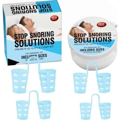 4pcs Anti Snore Apnea Nose Clip Anti-Snoring Breathe Aid Stop Snore Device Sleeping Aid Equipment Snoring Stopper