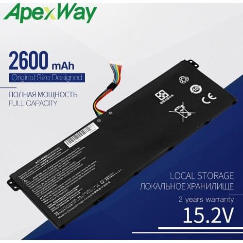 Apexway AC14B8K Laptop Battery for ACER Aspire V3-111P CB3-111 CB5-311 B115P NE512 V3-371 V3-111 ES1-711 4ICP5/57/80 Chromebook