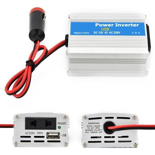 Home Appliances Portable Car Power Inverter 100W DC 12V to AC 220V Charger Converter Transformer with USB Ports and Oulets