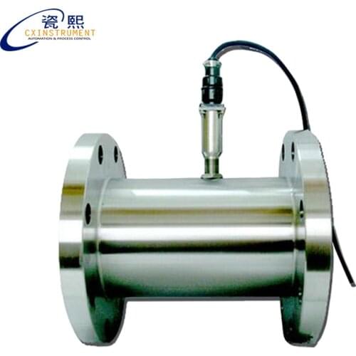 DN50 Pipe size 5-100 m3/h flow range and stainless steel material Turbine flowmeter