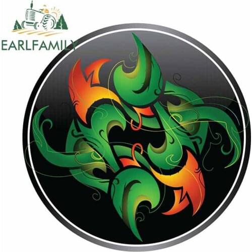 EARLFAMILY 13cm x 12.7cm For Tribal Badge Car Bumper Decal Windows Car Accessories Sticker Fashion Decals Anime Graphics