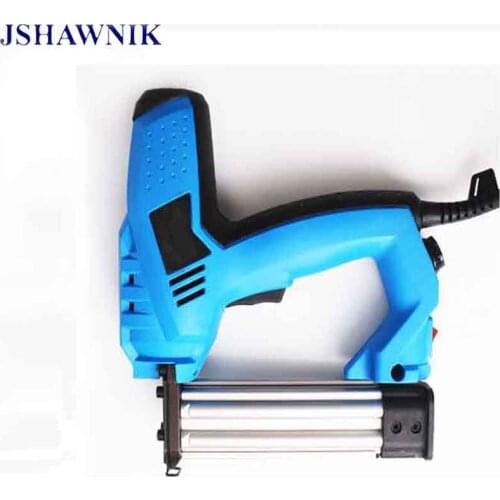 200V-240V Electric Staple Gun 2 In 1 Brad Nailer & Stapler Electric Nail Power Tool with 500 pcs nails for wood furniture