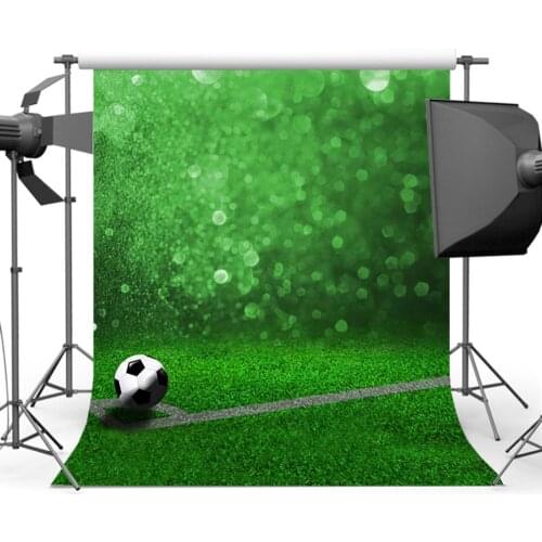 Mehofoto Bokeh Football Field Backdrop Photography Green Grass Background for Photographer Photo Shoot S-1172