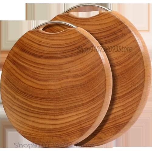 Imported Iron Wood Chopping Board, Cutting Board, Solid Wood, Household Chopping Board, Mould Proof Board, Round Sticky Board, W