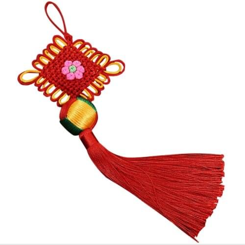 Chinese Knot Tassels Pendants DIY Apparel Sewing Fabric Tassel Fringe Chinese New Year Spring Festival Decoration Creative Gifts