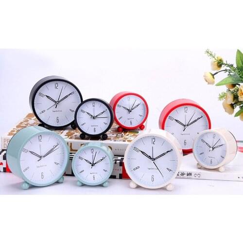M.Sparkling metal alarm clock digital students kids bedroom desk table clock living room electronic clock home decoration
