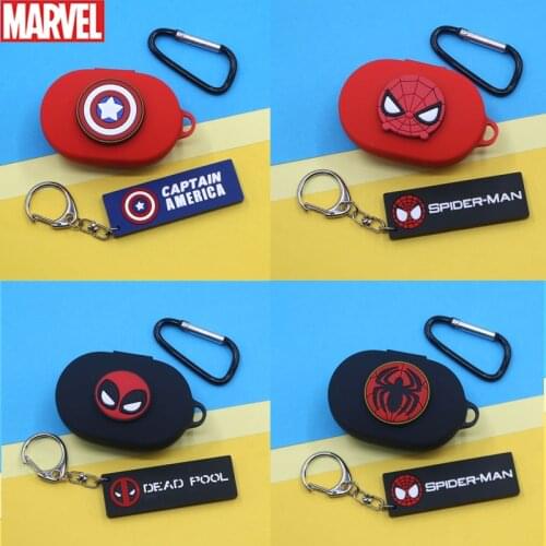 Marvel Cartoon Earphone Case For Xiaomi Redmi AirDots 1/2/3 Soft Silicone Case Cover Wireless Bluetooth Earphone Cases Shell