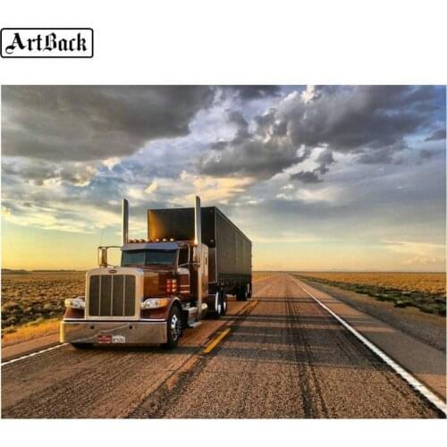 Truck icon 5d diamond painting big truck full square diamond mosaic kit diamond embroidery home sticker living room decoration