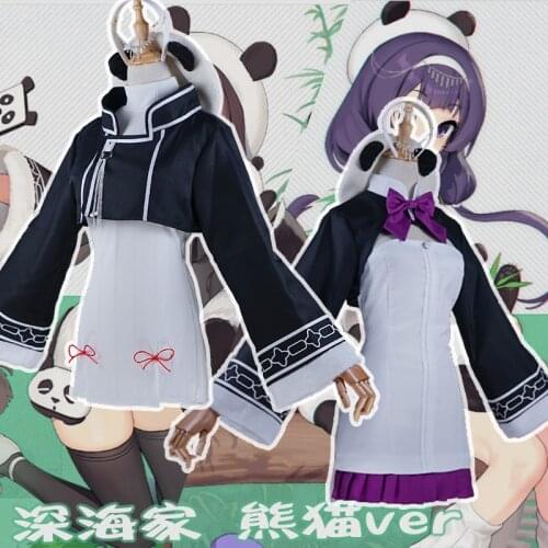 [Customized] Anime Azur Lane Panda Ping Hai Ning Hai Dress Cute Uniform Cosplay Costume Women Halloween Free Shipping 2021 New