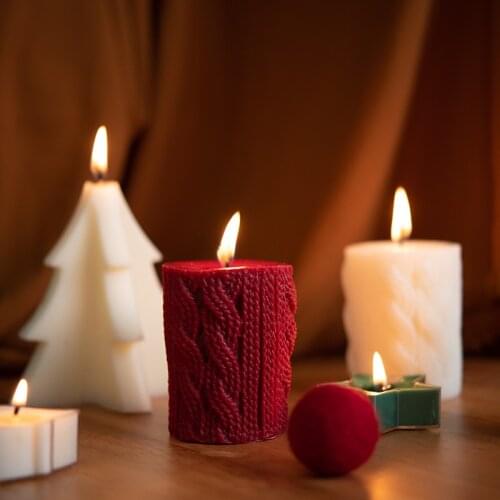 Yarn Candle Molds Silicone Mold Aromatherapy Soap Mould For Candle Making Chocolate Cake Decoration