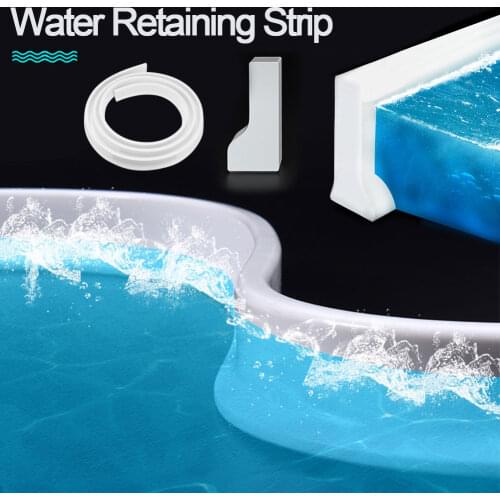 1M Silicone Water Stopper Strip Bendable Kitchen Countertop Retaining Bathroom shower dam Flood Barrier Dry and Wet Separation