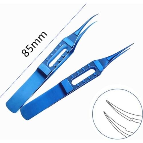 1pcs Titanium Curved Tying Forcep ophthalmic eye surgical instrument