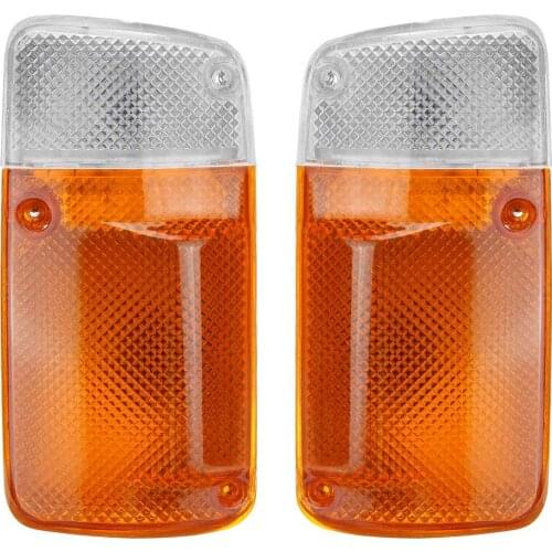 Pair LED Turn Signal Corner Light for Nissan Patrol GQ 1987-1994 Side Marker Repeater Indicator Light Parking Lamp Front Light