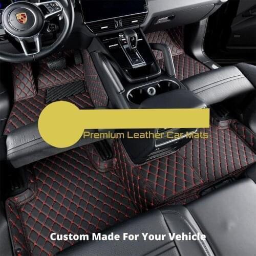 High quality black leather Car floor mat For seat leon mk2 ibiza ateca arona altea xl accessories