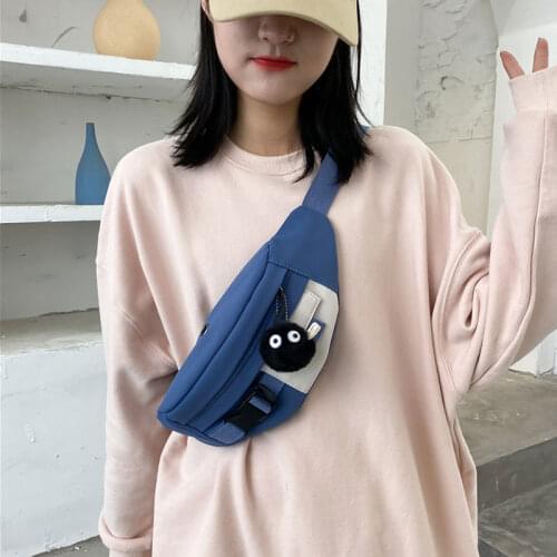 YoReAi Women Girls Oxford Crossbody Waist Bag Ladies Zipper Belt Bags Pack Fashion Travel Chest Travel Sport Small Purse Dropsh