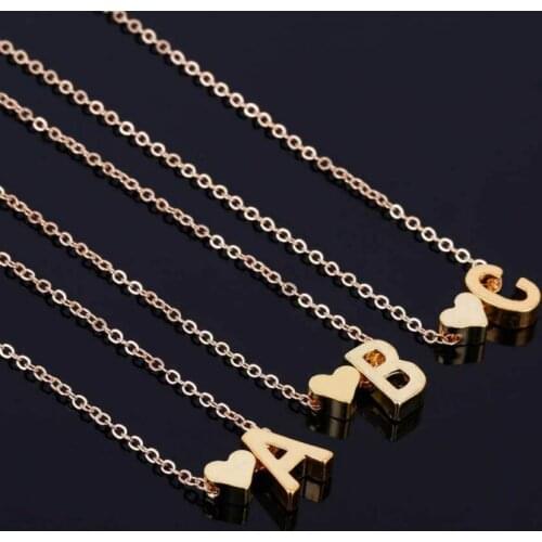 1pcs Gold Letter Pendant Necklace Party Favors And Gifts Wedding Gifts For Guests Wedding Souvenirs Party Supplies