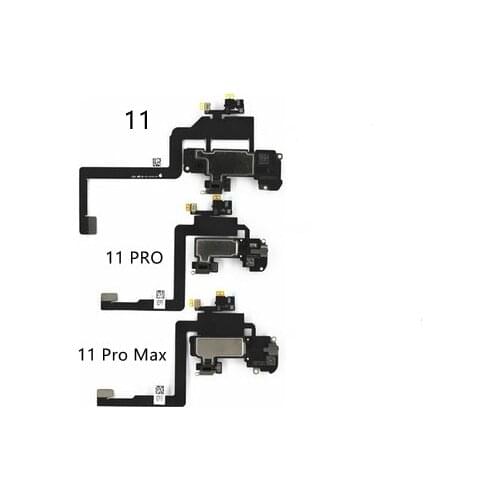 10Pcs/Lot Ear Earpiece Flex Replacement For iPhone 11 Pro Max Proximity Light Sensor Sound Earphone Speaker Flex Cable Assembly