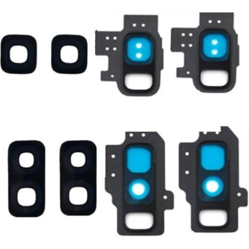 10Pcs/lot Back Main Camera Glass Lens Cover with Frame Holder For Samsung Galaxy S9+ S9 Plus G965 S9 G960 Replacement Parts