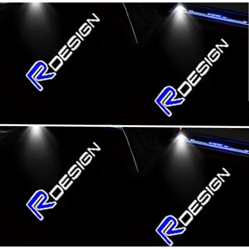 2pcs Car LED Door Welcome Light Laser Projector Door Light For Volvo R design S80 60 S60 S80L S60L V60 V40 XC60 XC90 XC40 Lamp