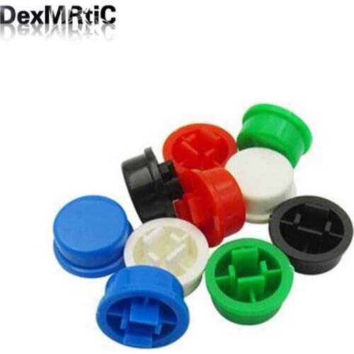 60pcs 12*12*7.3mm round button cap reset switch button cap multi color button caps