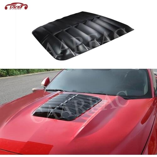 ABS Carbon Look Front Engine Hood Cover louver Car Accessorise For Ford Mustang GT500 2015-2017/2018-2020