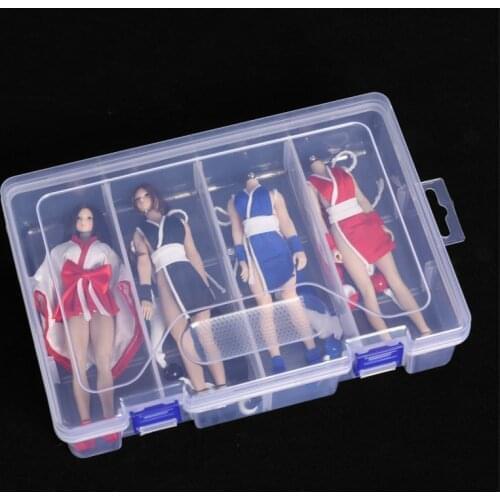 1/12 Scale Figiure Accessory Plastic Bag Female Body Storage Box Dustproof Maintenance Box for 6 Inches Action Figure